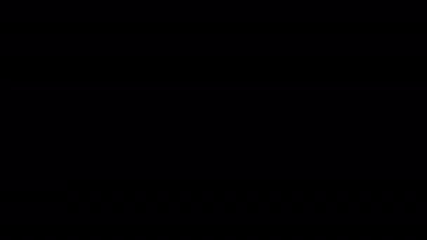 Вогонь Частинки Ударної Хвилі Перехід Виявлення Накладання Ізольовані Альфа Фоні — стокове відео