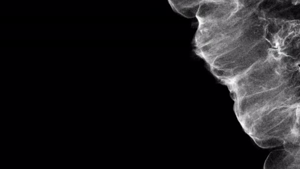 Kouř Částice Rázová Vlna Foukání Přechod Odhalit Překrytí Izolované Alfa — Stock video