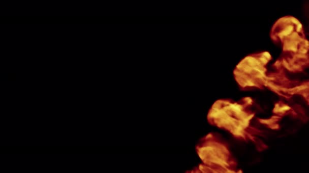 Feuerstoßwellen Blasen Übergang Zeigen Overlay Isoliert Auf Alpha Hintergrund — Stockvideo
