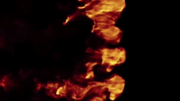 Yangın Şok Dalgası Üfleme Geçişi Alfa Arkaplanında Izole Edilmiş Örtüyü — Stok video