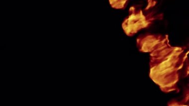 Yangın şok dalgası üfleme geçişi alfa arkaplanında izole edilmiş örtüyü ortaya çıkardı