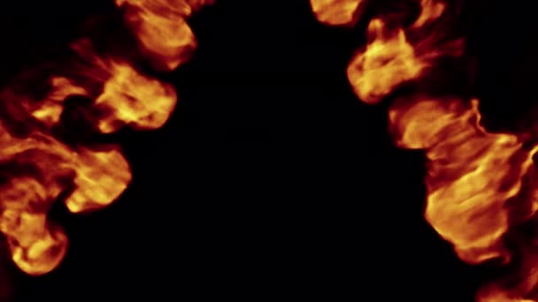 Wybuch Fali Uderzeniowej Ujawniają Nakładki Izolowane Tle Alfa — Wideo stockowe