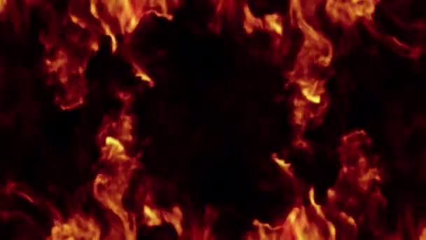 Yangın Şok Dalgası Üfleme Geçişi Alfa Arkaplanında Izole Edilmiş Örtüyü — Stok video