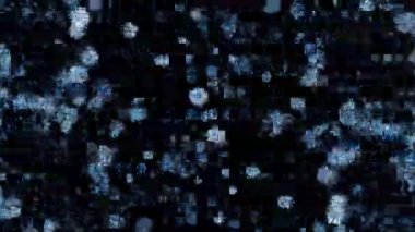 4K 'da alfa arkaplanındaki kar taneleri geçişi