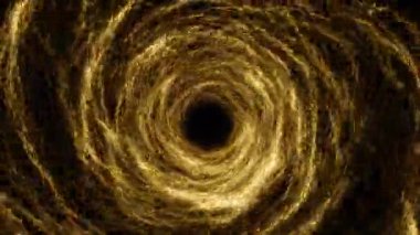 Alfa arkaplan üzerinde sarı soyut portal vj döngüsü