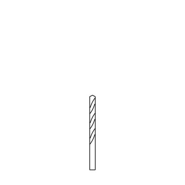 Ist Eine Illustration Von Drillbit Klein — Stockvektor