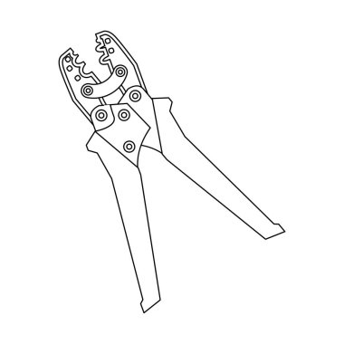 Baskılı pensenin bir çizimi..