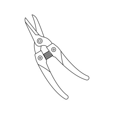 Elektrikli makasın bir çizimi..