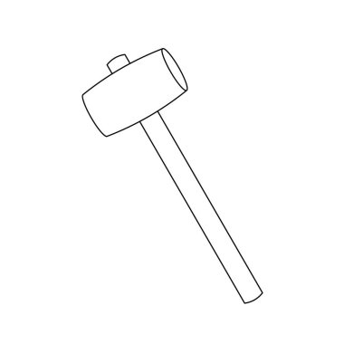 Kakeya 'nın bir çizimi, bir çekiç..