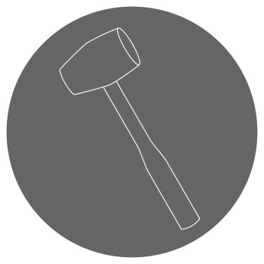 Alüminyum çekicin bir çizimi..