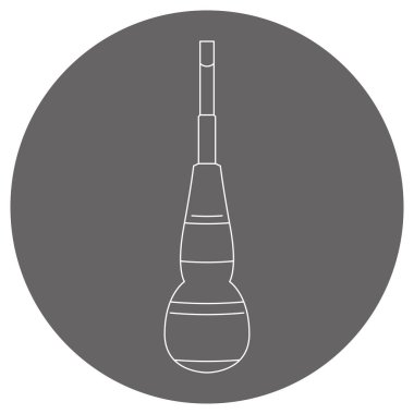 Taşak tutuşu _ düz başlı tornavida.