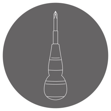 Bir top tutamağı görüntüsü _ Phillips tornavida.