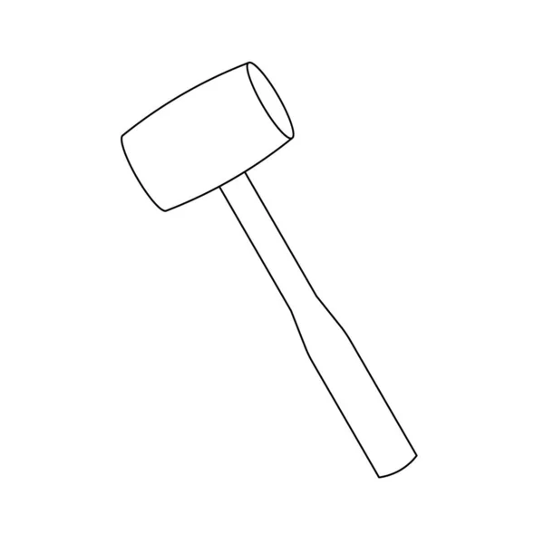 这是个橡皮锤的例子 — 图库矢量图片