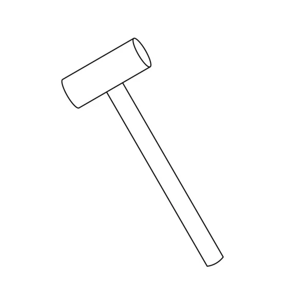 Illustration Copper Hammer — Stock Vector