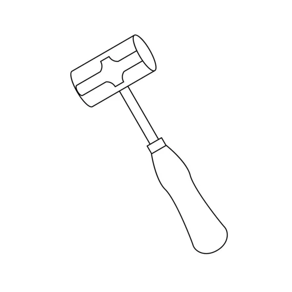 Illustration Two Mouth Hammer — Stock Vector