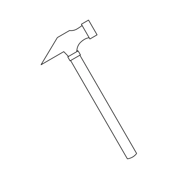 Illustration One Sided Hammer — Stock Vector