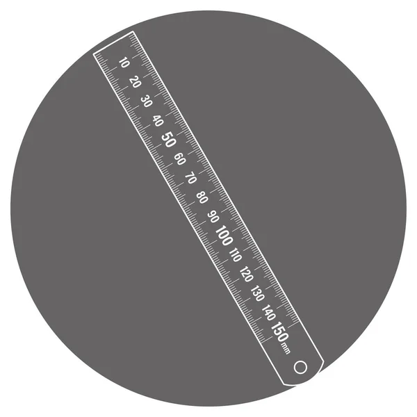 Ілюстрація Прямого Лінійки — стоковий вектор