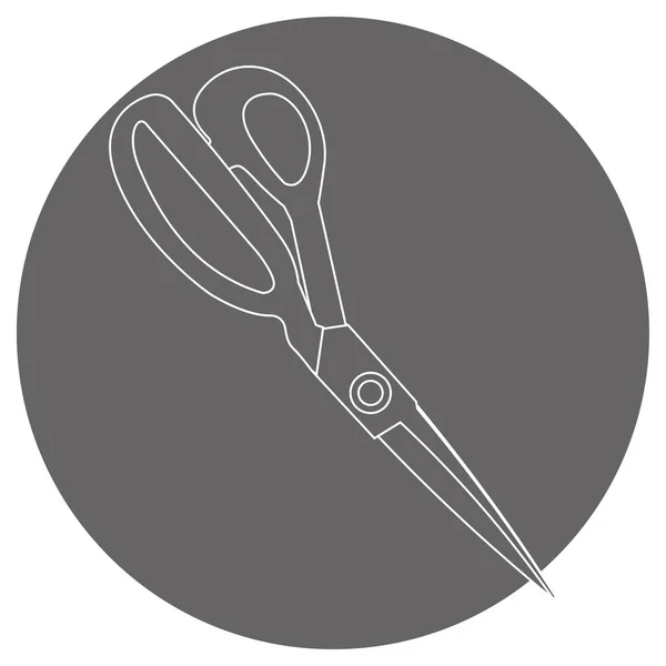 Illustration Crawling Scissors — Stock Vector