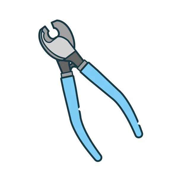 Una Ilustración Cuchillo Corte Cable — Vector de stock