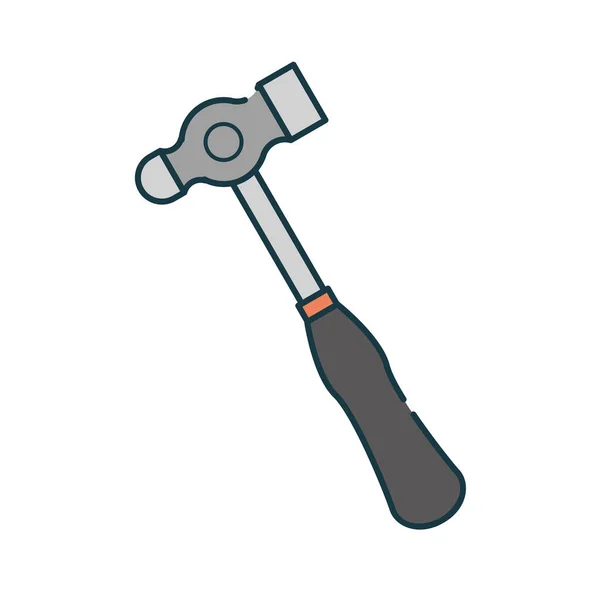Illustration One Handed Hammer — Stock Vector