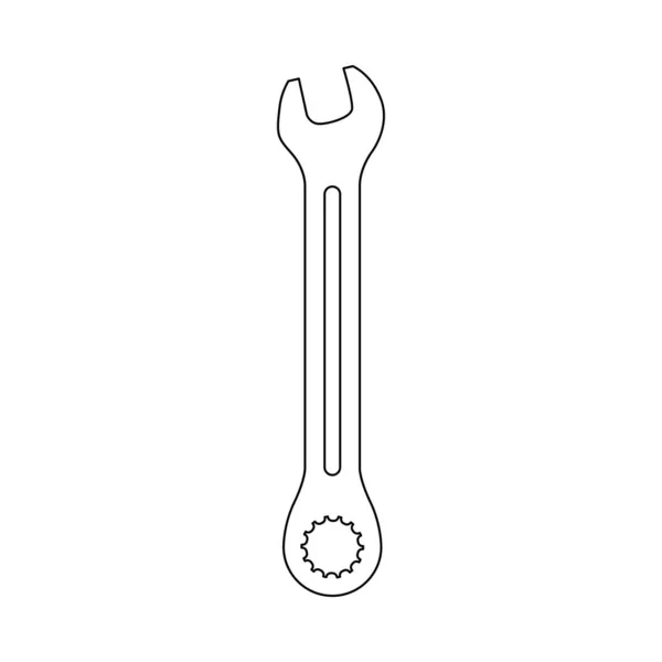 Ilustrace Kombinovaného Klíče — Stockový vektor