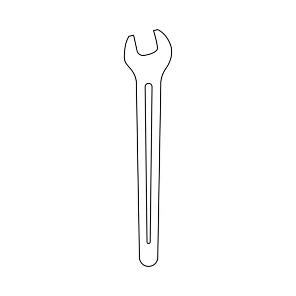 Ілюстрація Одностороннього Гайкового Ключа — стоковий вектор
