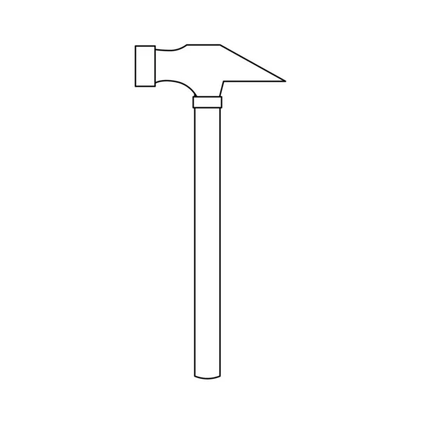 Dies Ist Eine Illustration Eines Einseitigen Hammers — Stockvektor