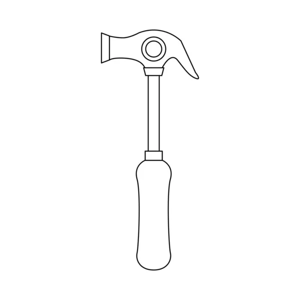 Illustration Temporary Frame Hammer — Stock Vector
