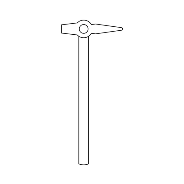 Illustration Eines Prüfhammers — Stockvektor