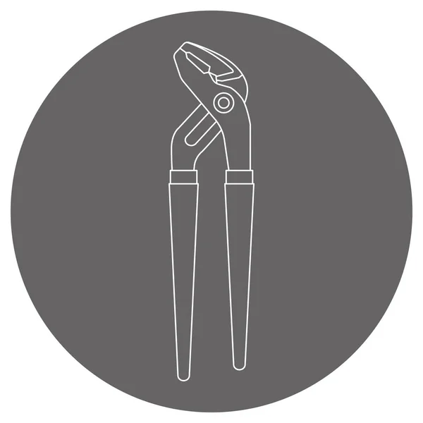 Illustration Des Pinces Pompe Eau — Image vectorielle