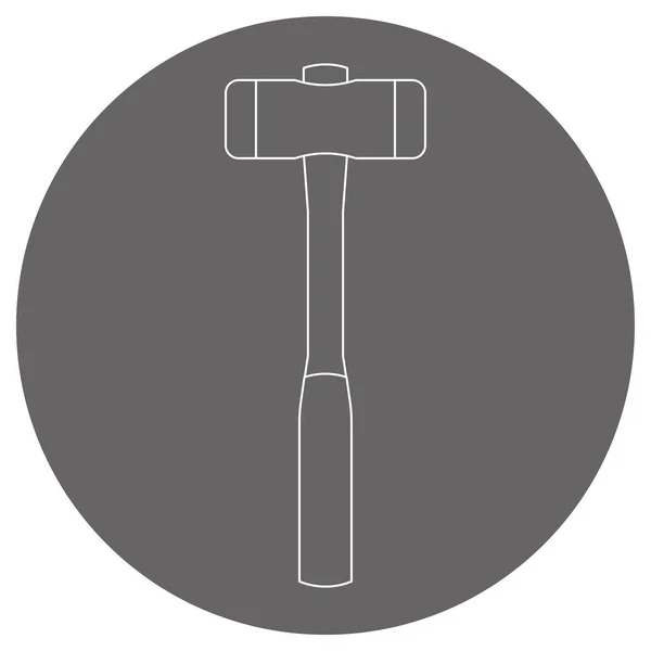 stock vector Illustration of a combination hammer.