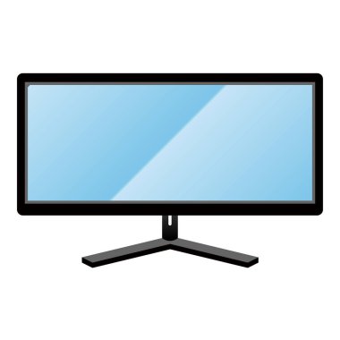 Siyah bir oyun monitörünün çizimi..