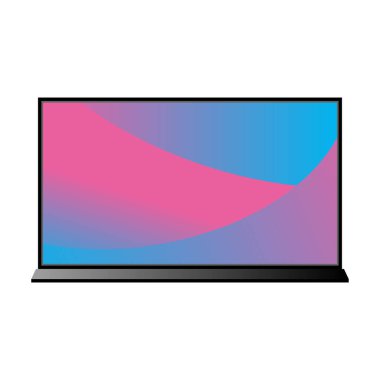 Ekran koruyucudaki büyük televizyon, monitör ve LCD 'lerin bir gösterimi..