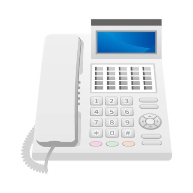 Ekran koruyucusundaki telefon ve iş telefonunun bir çizimi..