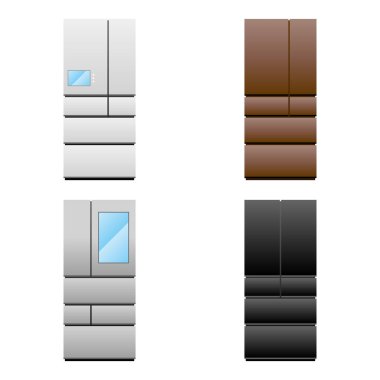 Bu aynı ev aletlerinin çizimi _ buzdolabı.