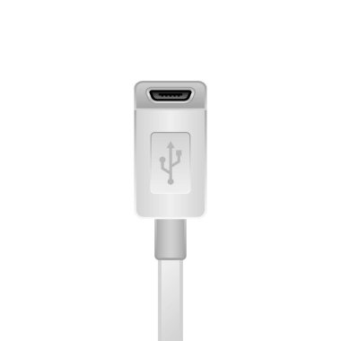 Bu beyaz Micro USB Tipi-B 2.0 _ kadın.