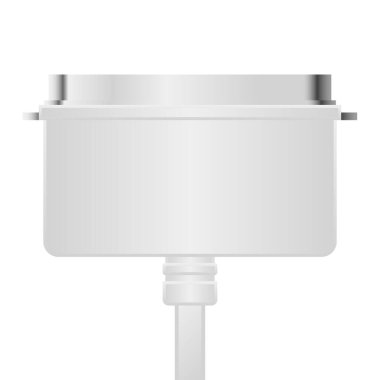 Beyaz bir yazıcı kablosunun çizimi..