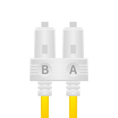 Beyaz optik fiber kablo / SC kablosu..