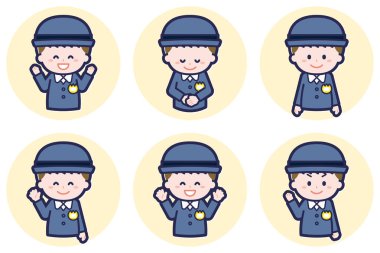 Bu, bir çocuğun poz setinin çizimi..