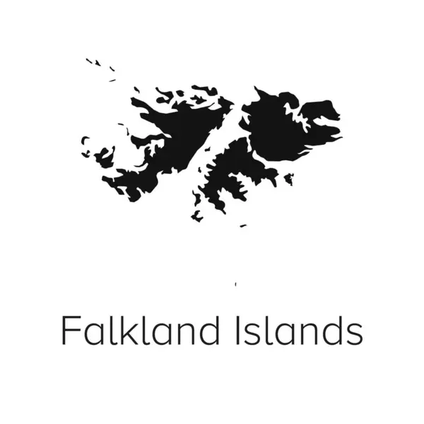 Falkland Adaları Harita Vektör Resimleri - Siluet, Taslak, Falkland Adaları Seyahat ve Turizm Haritası