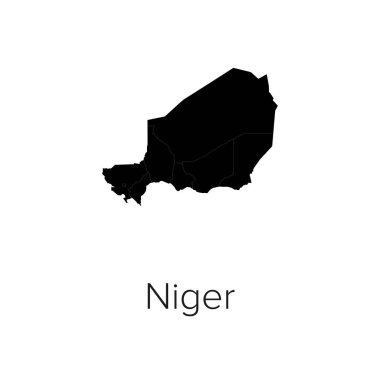 Nijerya Harita Vektör Resimleri - Siluet, Taslak, Nijerya Seyahat ve Turizm Haritası