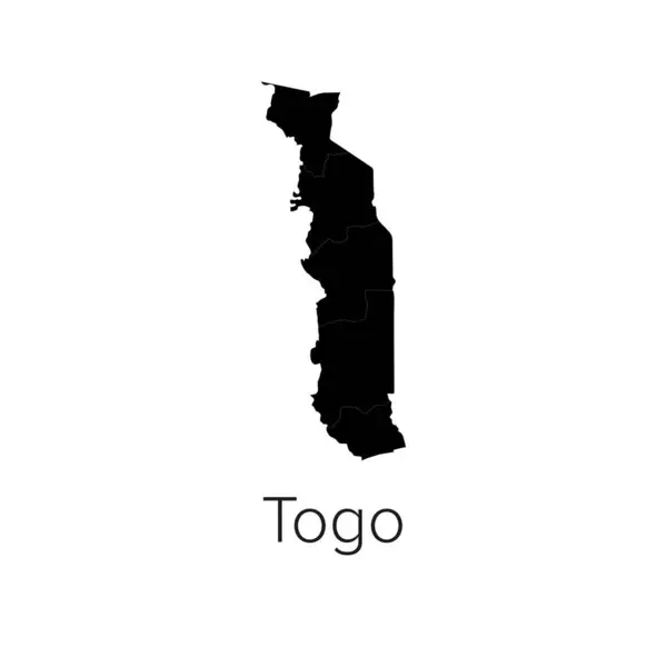 Togo Harita Vektör Resimleri - Siluet, Taslak, Togo Seyahat ve Turizm Haritası