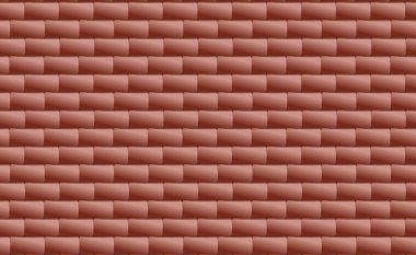 Kırmızı Tuğla Duvar Vektörü İllüstrasyonu - Şehir Arkaplanı ve Mimari Tasarımlar İçin Mükemmel