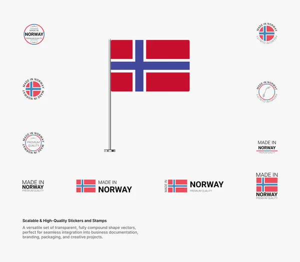 Paketleme, damgalama ve ulusal gurur projeleri için ölçeklenebilir vektörler içeren Norveç yapımı pullar ve bayrak simgelerinden oluşan birinci sınıf bir koleksiyon. Norveç yapımı pullar ve bayrak tasarımlarıyla Norveç 'e olan sevginizi gösterin..