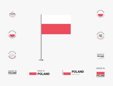 Polonya Pul, Bayrak, Etiket, Etiket, Mühür, Simge. Markalaşma ve Paketleme için Yaratıcı Tasarımlar