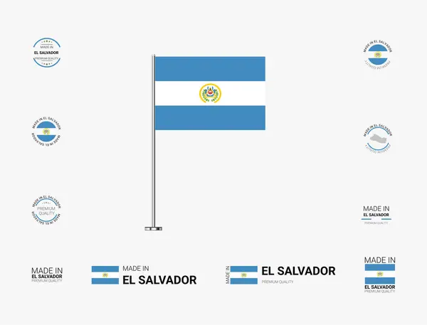 El Salvador Pul, Bayrak, Etiket, Etiket, Mühür, Simge. Markalaşma ve Paketleme için Yaratıcı Tasarımlar