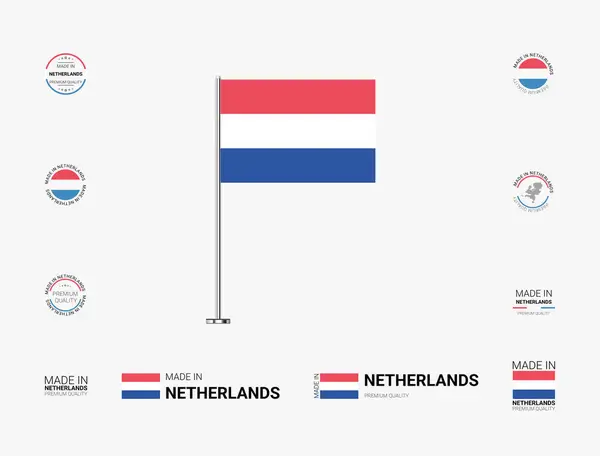 Hollanda pulu, bayrak, etiket, etiket, mühür, simge. Markalaşma ve Paketleme için Yaratıcı Tasarımlar