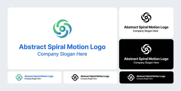 Soyut Spiral Hareket Logosu