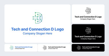 Teknik ve Bağlantı D Logosu - Dijital & Ağ Damgalama