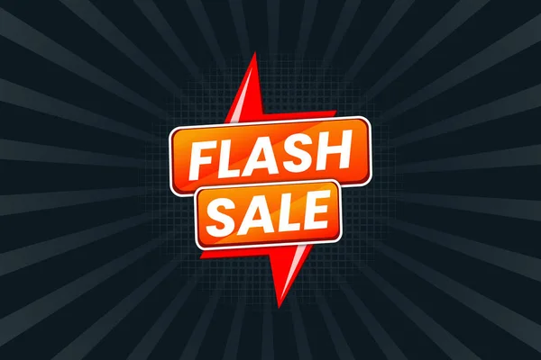 Flash Sale Modern Banner Promotional Template Design Vector — ストックベクタ